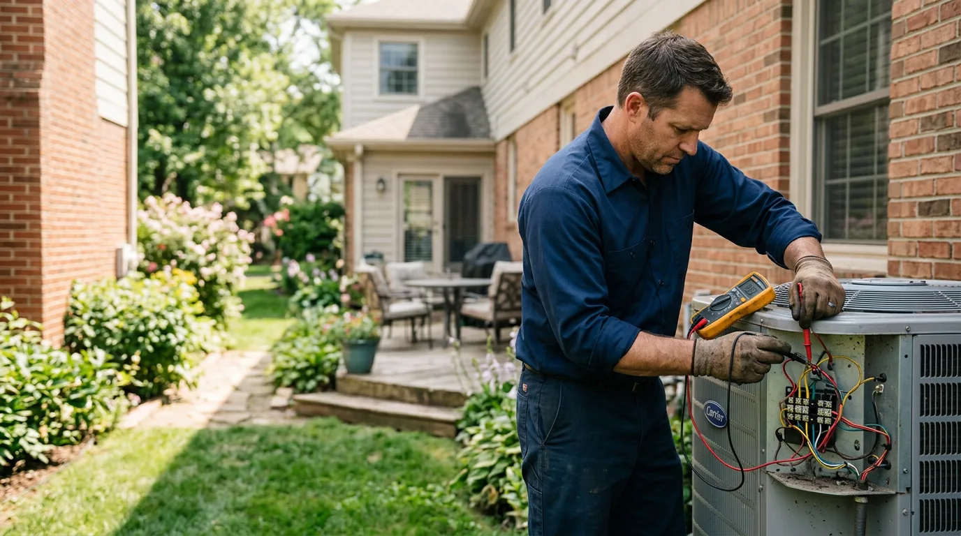 HVAC technician working near Tennessee Ridge, TN